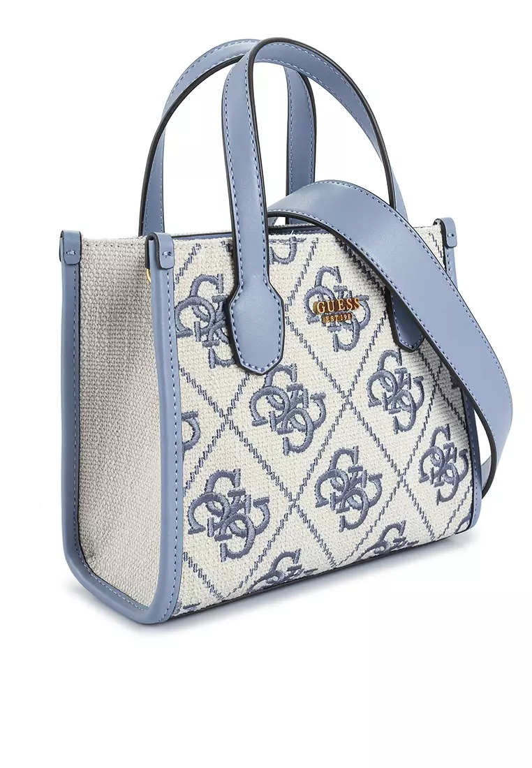 GUESS Silvana Monogram Double Compartment Mini Tote