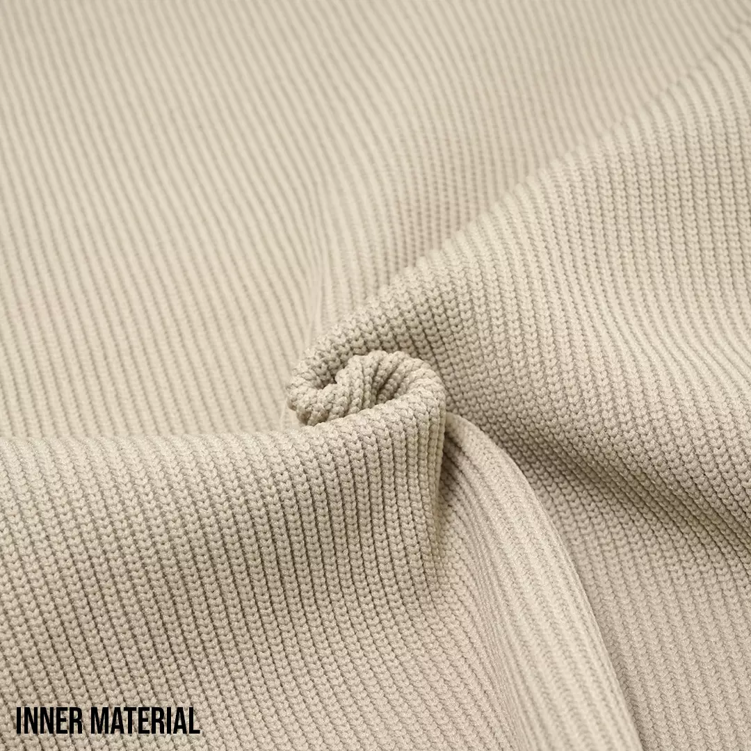 Vertical Knit Sweater Khaki