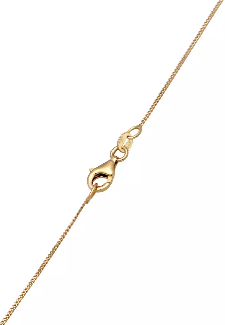 Kalung Perhiasan Perak 925 Wanita Lemon Fruit Gold Plated Embellished with Crystal by Swarovski®