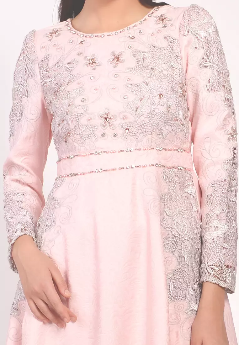 Chamoniq Gamis Brokat Jacquard