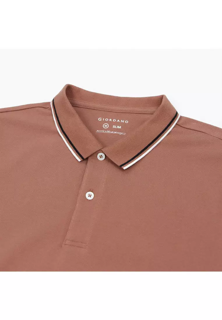 Men's Cotton Lycra Short Sleeve Slim Polo 01015018
