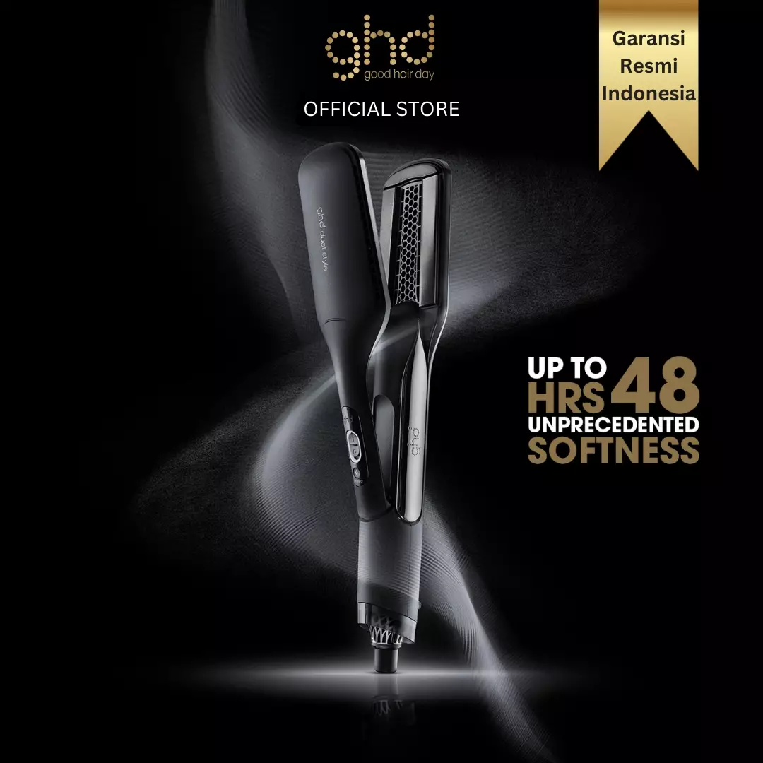 ghd Duet Style Hot Air Styler Wet to Dry Black - Catokan Pelurus Rambut