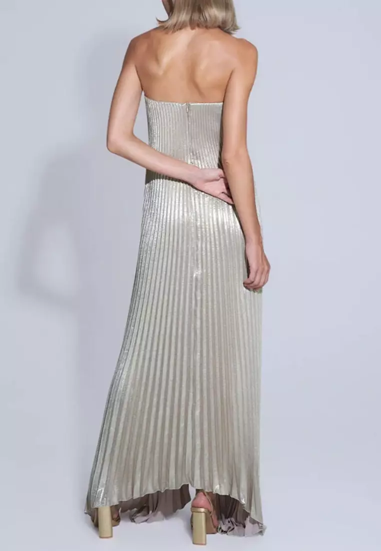 Sexy pleated strapless dress CA251103D01GD
