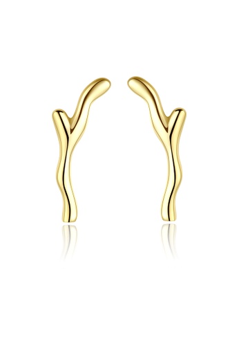 MATCH gold Premium S925 Branches Golden Earring 346B4AC0537669GS_1