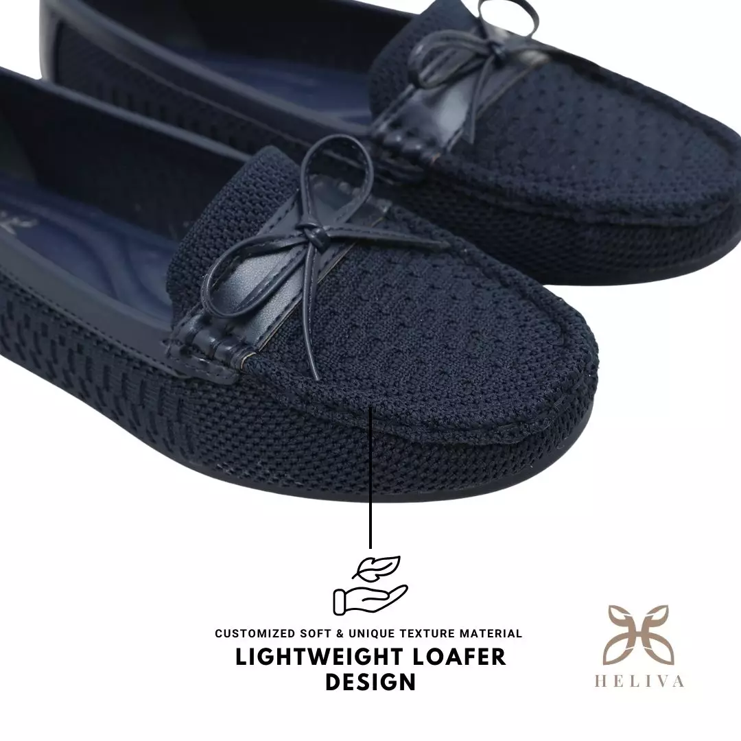 Heliva Valencia Loafers Bow Women Shoes Knitted