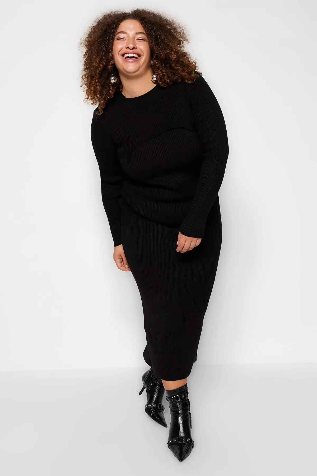 Plus Size 2 Packs Knitted Sweater and Dress