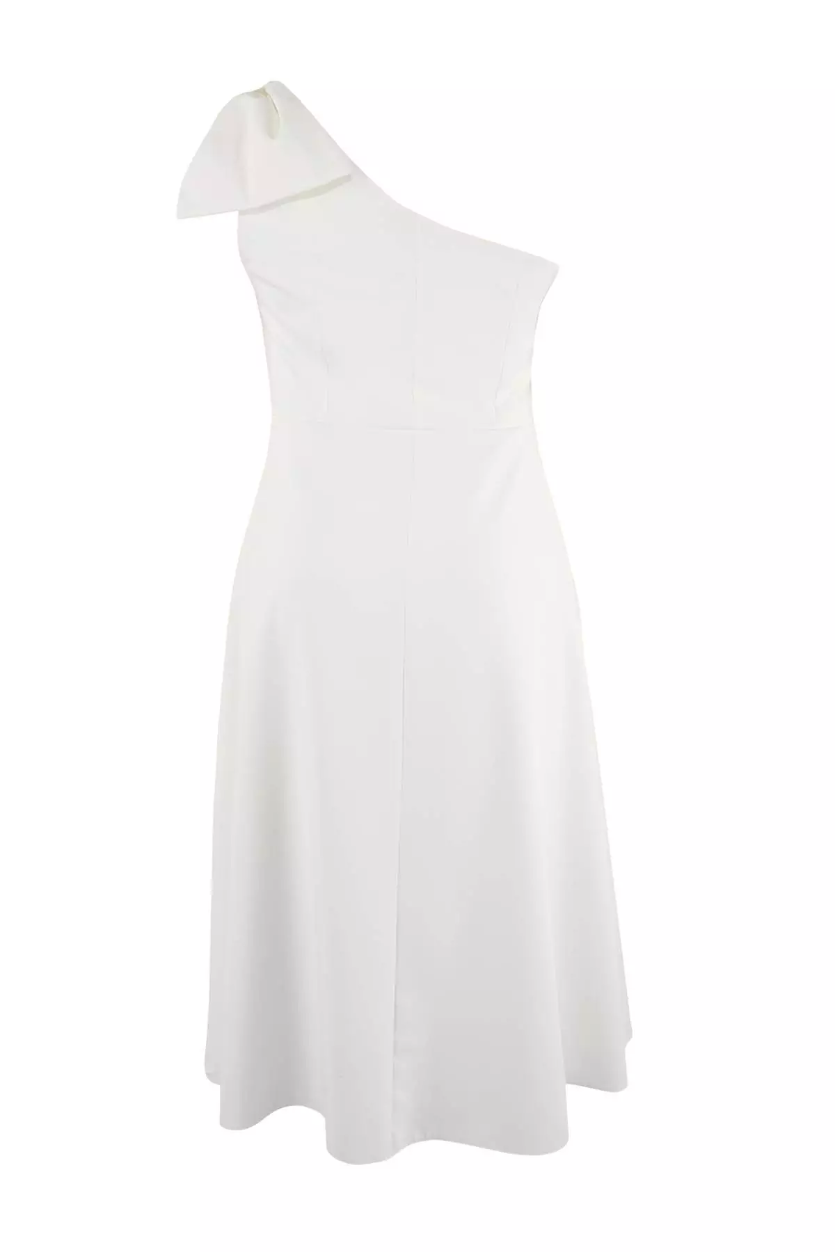 Ecru Finike Woven Large Size Dress Tbbss25Ah00054