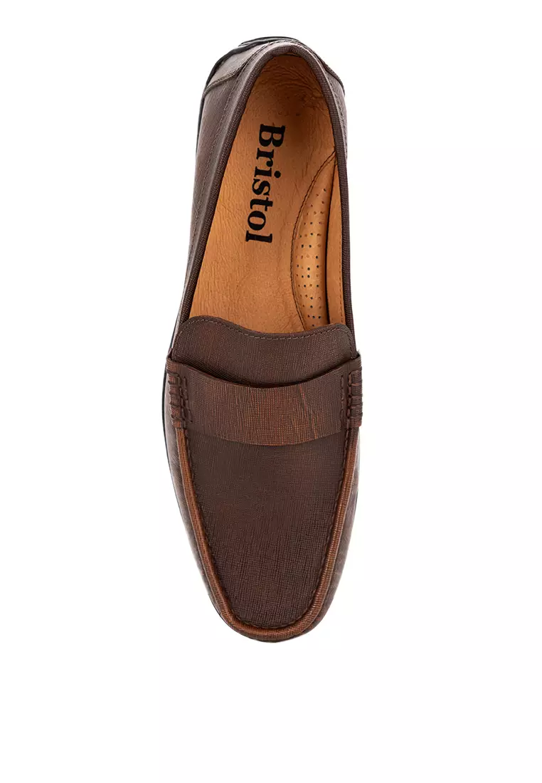 Perry Brown Driving Loafer Shoes