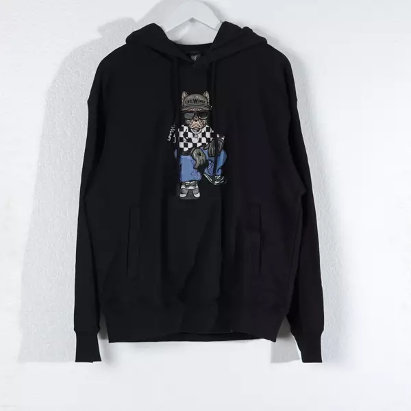 Hoodie LIFE WORK RADOG HIPHOP EMBROIDERY BLACK HOODIE 100% ORIGINAL