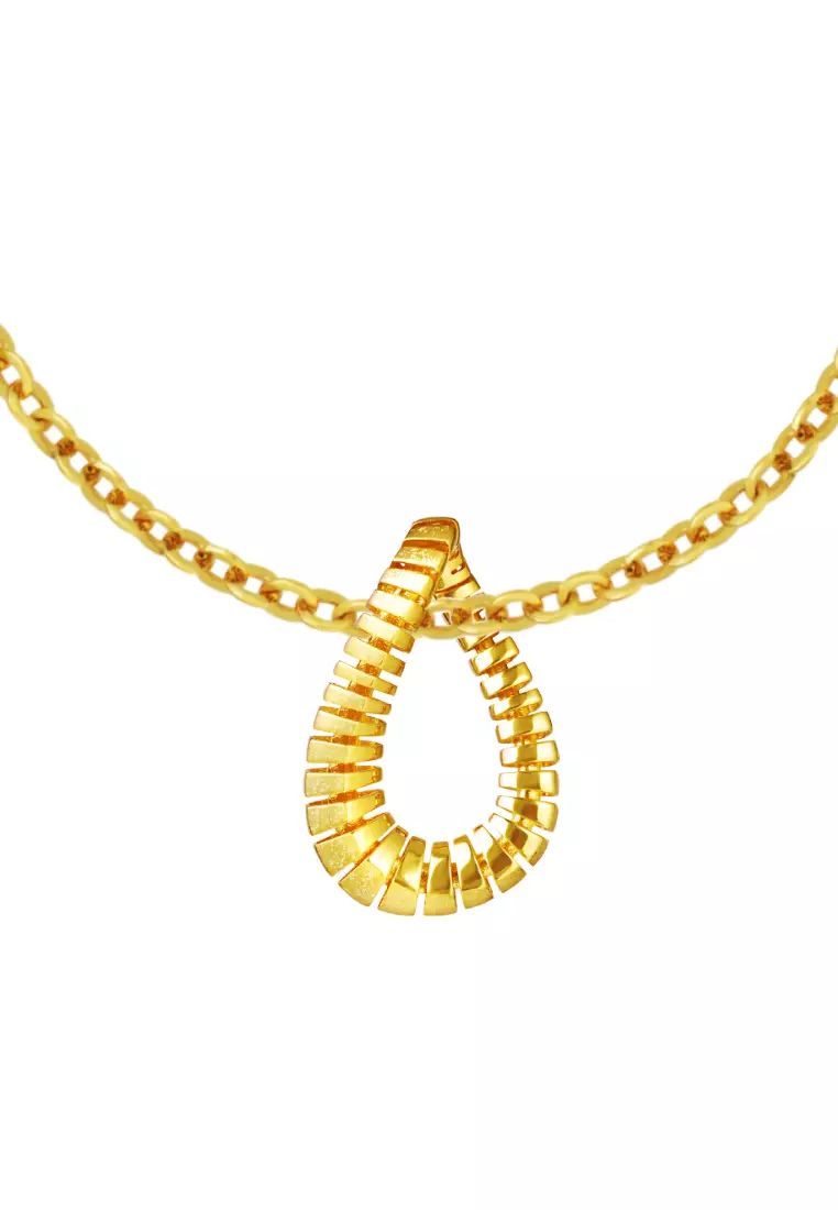 TOMEI Sri Puteri Collection Dominoes Pendant, Yellow Gold 916