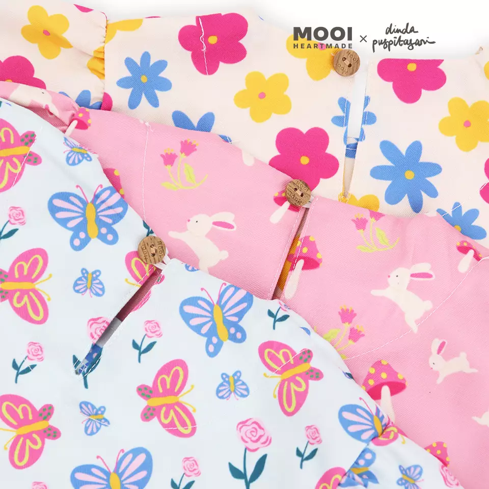 Mooi X Dinda Puspitasari Dress Anak Perempuan Audrey Dress - Light Green