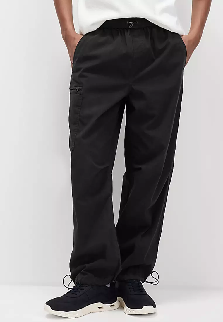 Loose Fit Parachute Cargo Trousers
