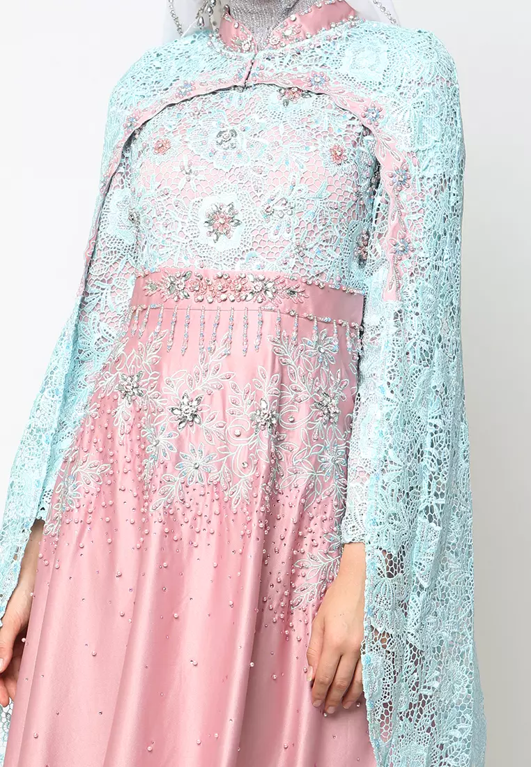 Bibiq Gamis Brokat Satin