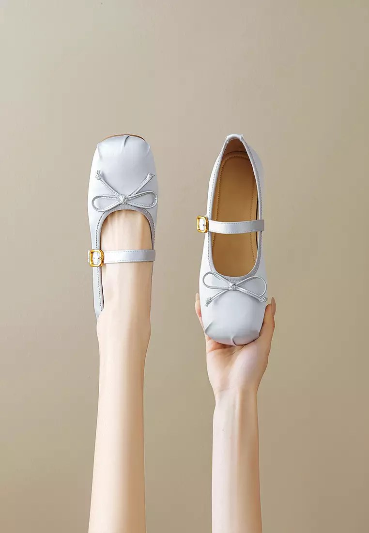 Bow Round toe Strap Flat Shoes WW222-6