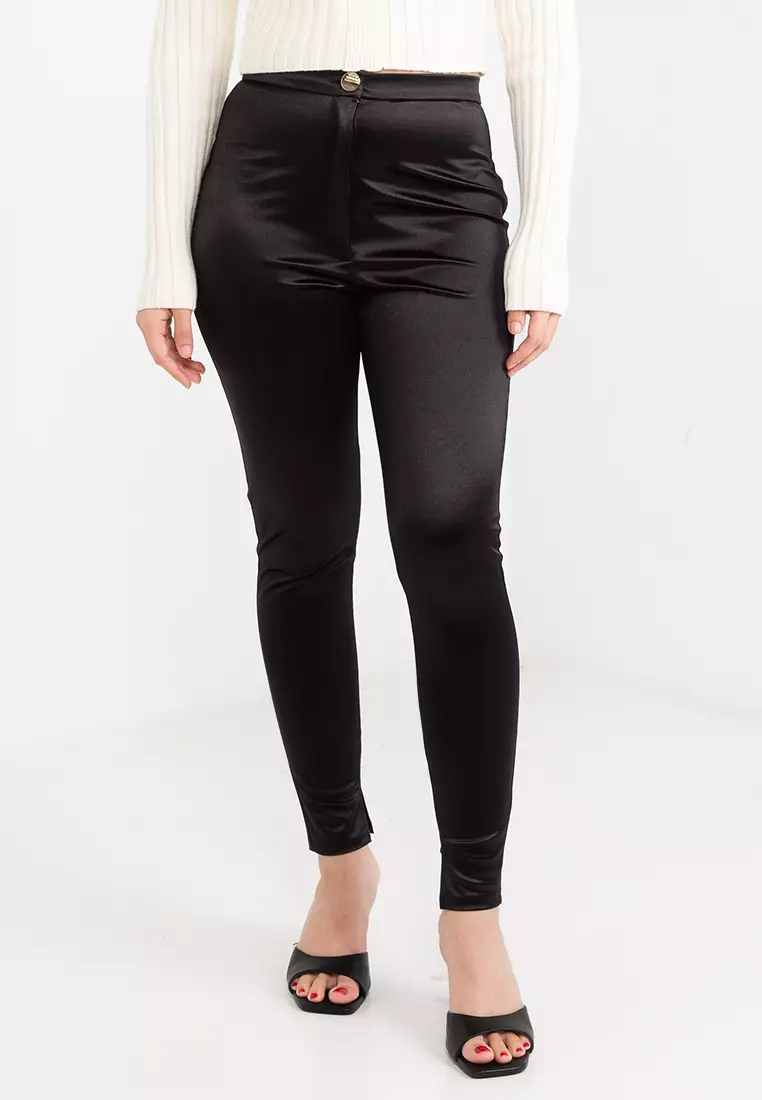 Leather Pants Asos Skinny Trousers ASOS Skinny Coated Leather Look