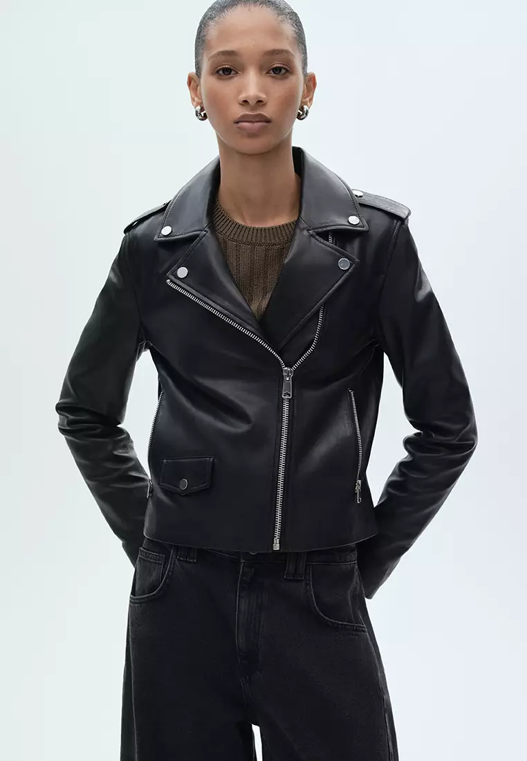 Biker Jacket Myntra Online Jacket Mango Leather Skirt Myntra Top