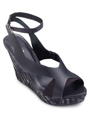 Whitney 鏤空繞踝esprit holdings limited楔型涼鞋, 女鞋, 楔形涼鞋