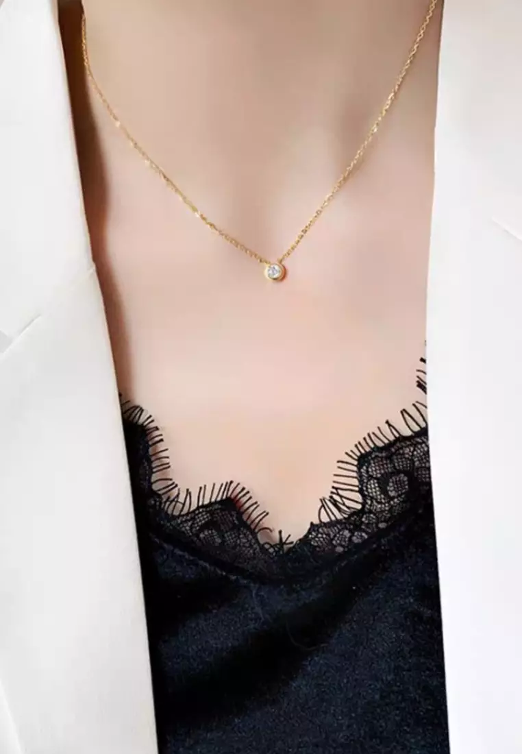 Lux Necklace + Luisa Bracelet + Lux Earring Jewellery Set of 3 in Gold