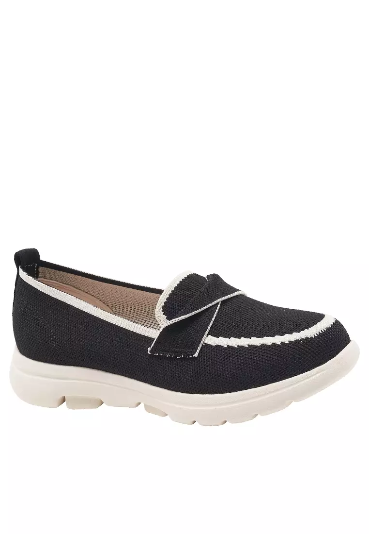 Twenty Eight Shoes Pleated Strap Flyknit Slip-Ons ALM888-2