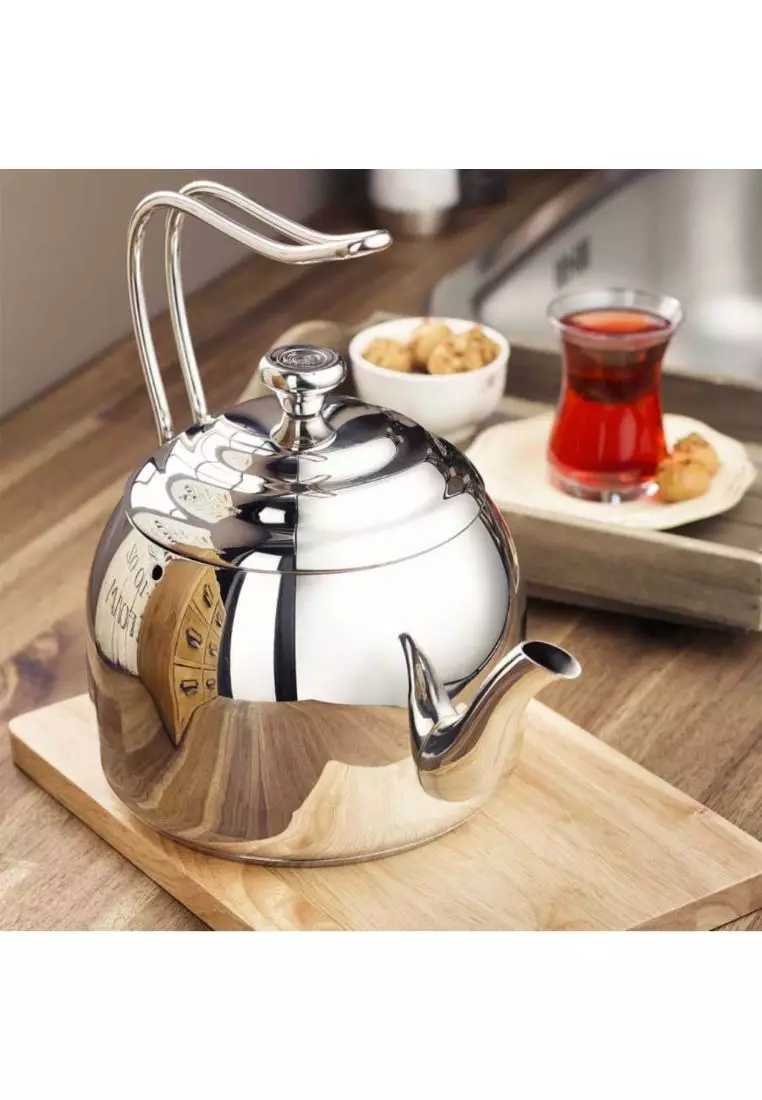 Buy Korkmaz Korkmaz Stainless Steel Turkish Teapot Set Droppa