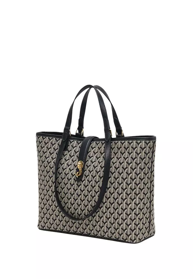 Wanda Shopper Jacquard Black