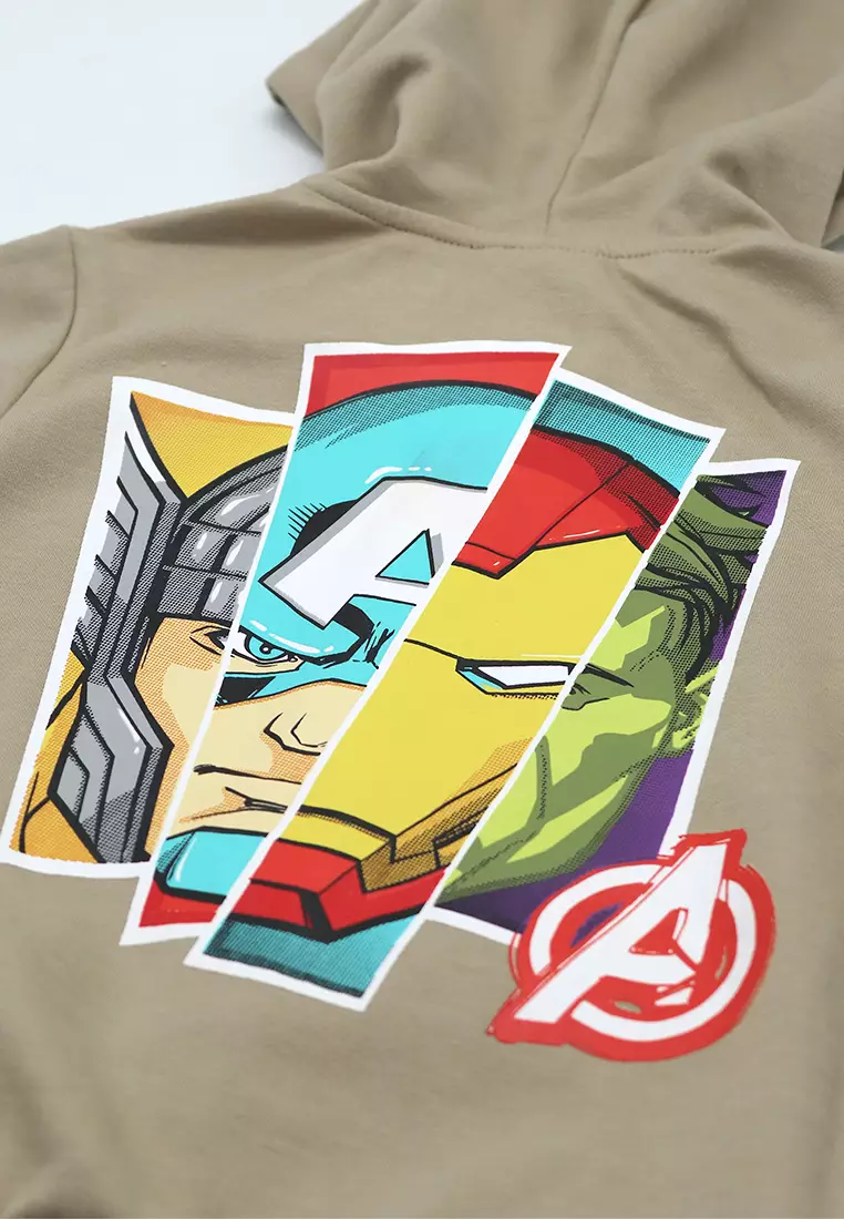 Boys Licensed Graphic Hooded Jacket "Heroes"