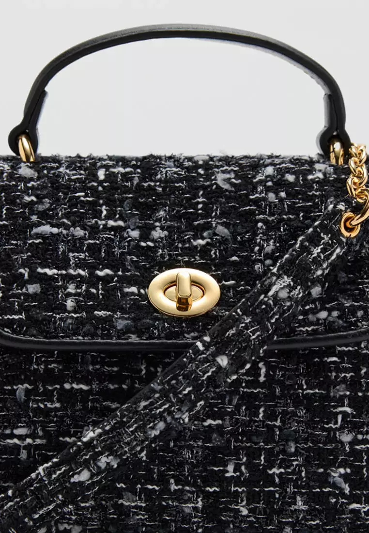 Buy Mango Tweed Flap Bag 2026 Online | ZALORA