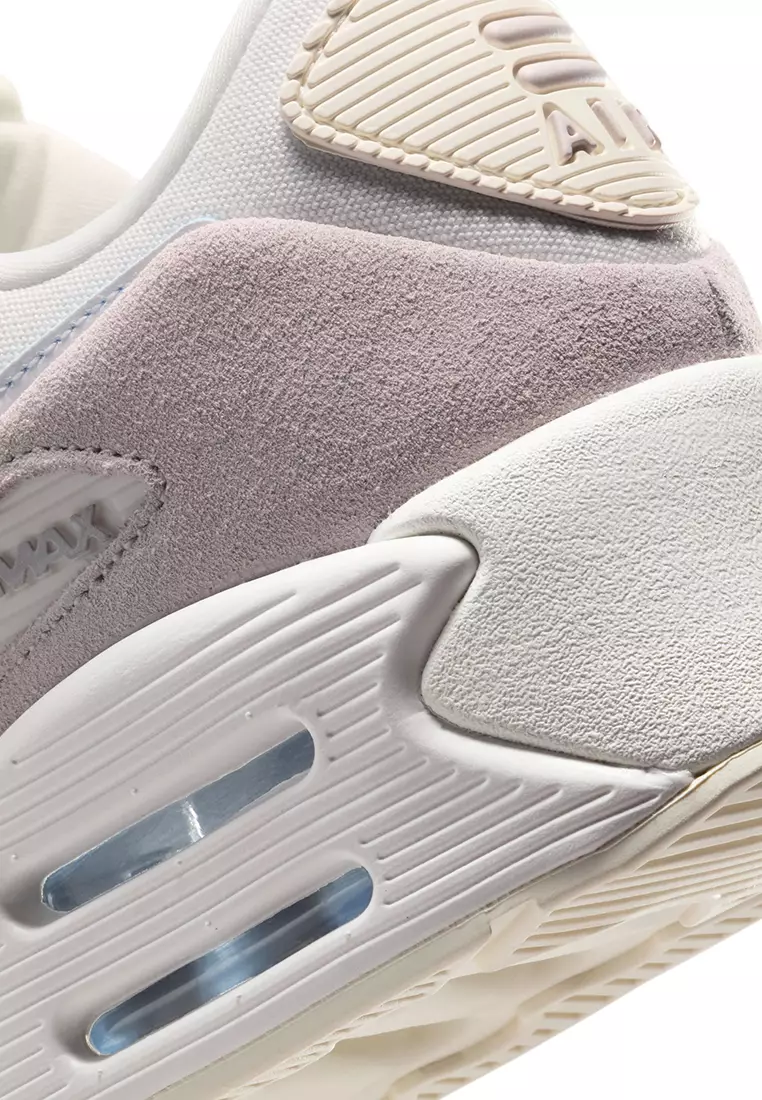 ★Nike★ Air Max 90 LV8 SE W Pale Ivory Barley Gray Sail Pho NIKE AIR MAX 90 LV8 SE PALE IVORY/BARELY GREY-SAIL-PHOTON