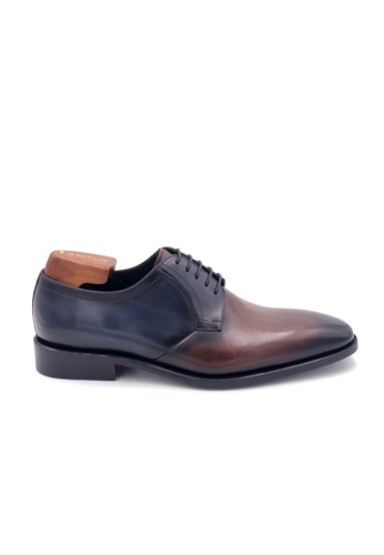 Giorostan brown Men Formal Derby Shoes 66627SH701E371GS_1