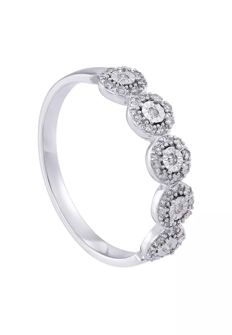 HABIB Diamond Ring in 375/9K White Gold 25029