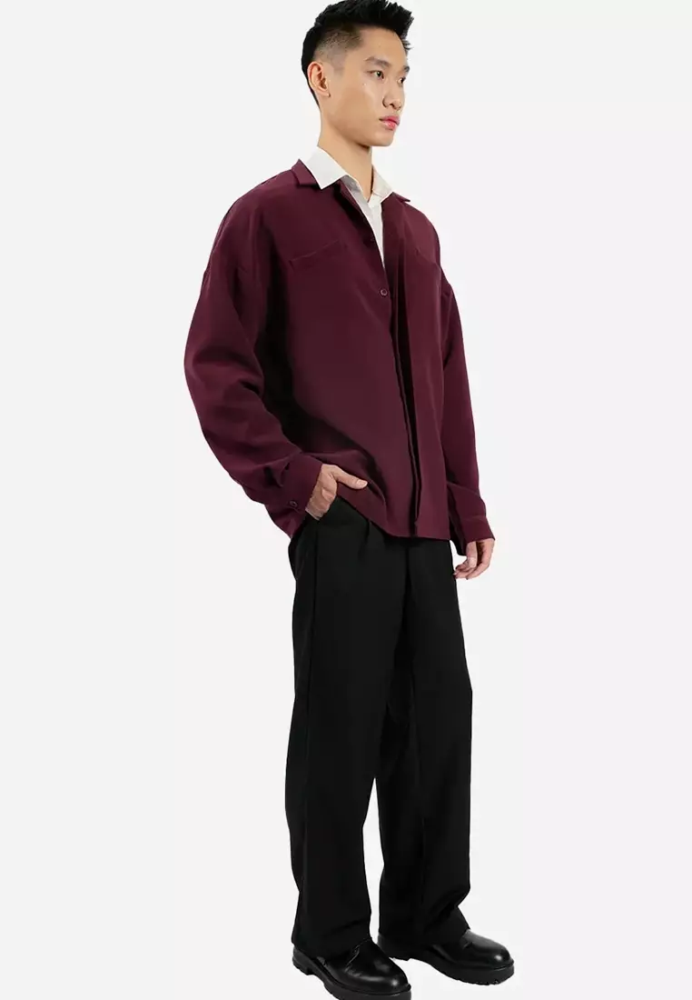 Remy Shirt in Burgundy