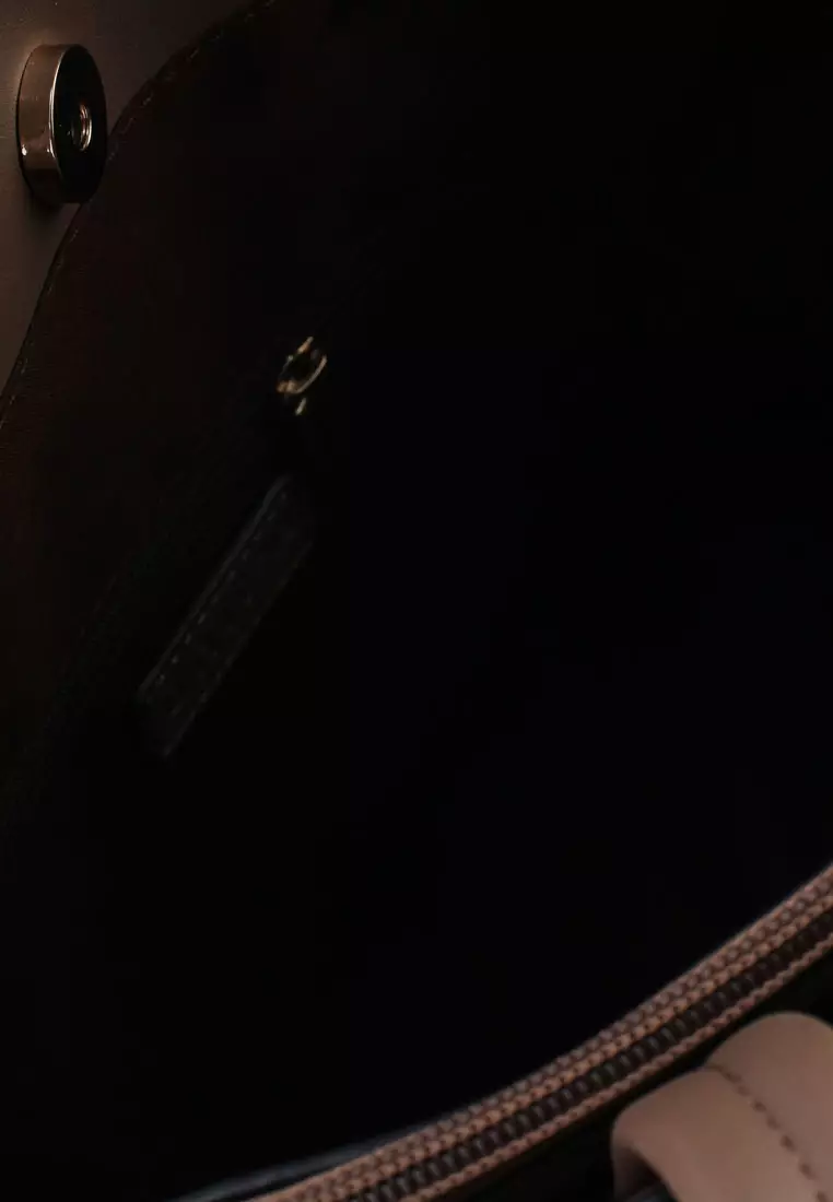 Faux Leather Quilted Tote Bag