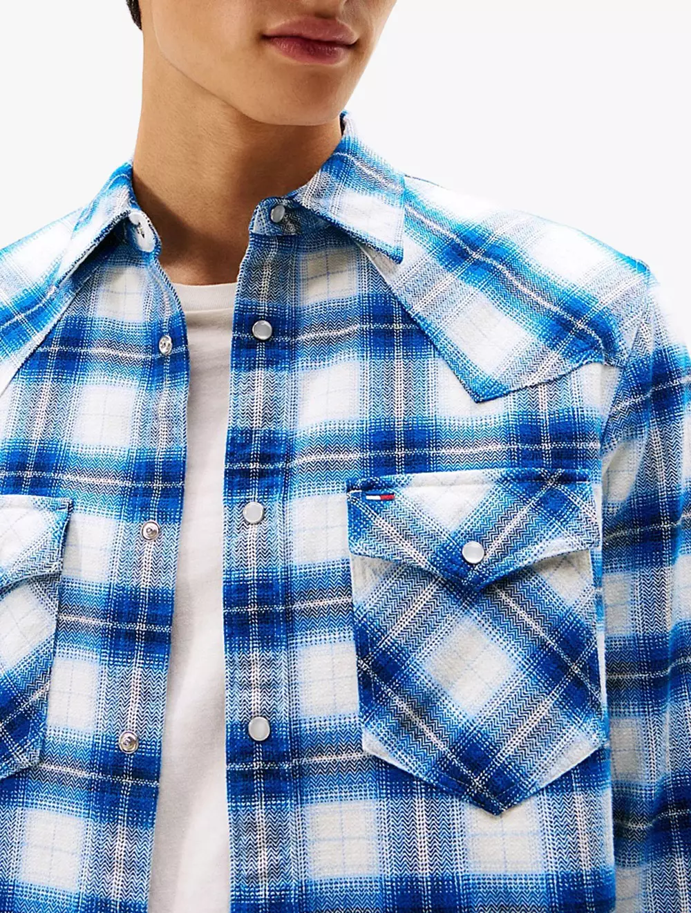 Tommy Jeans - Regular Fit Flannel Check Western Shirt
