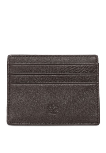 Wild Channel brown Men's Genuine Leather Card Holder 43BF5AC4413977GS_1