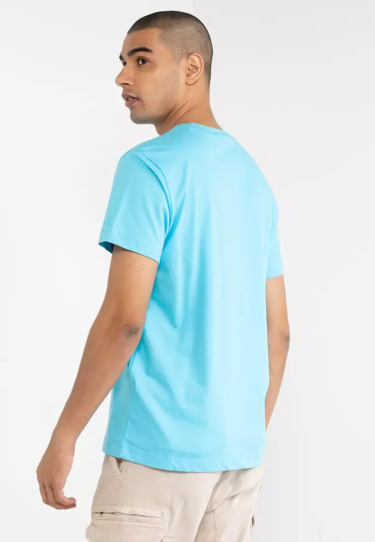 Calvin Klein Jeans short sleeve monogram logo t-shirt in blue