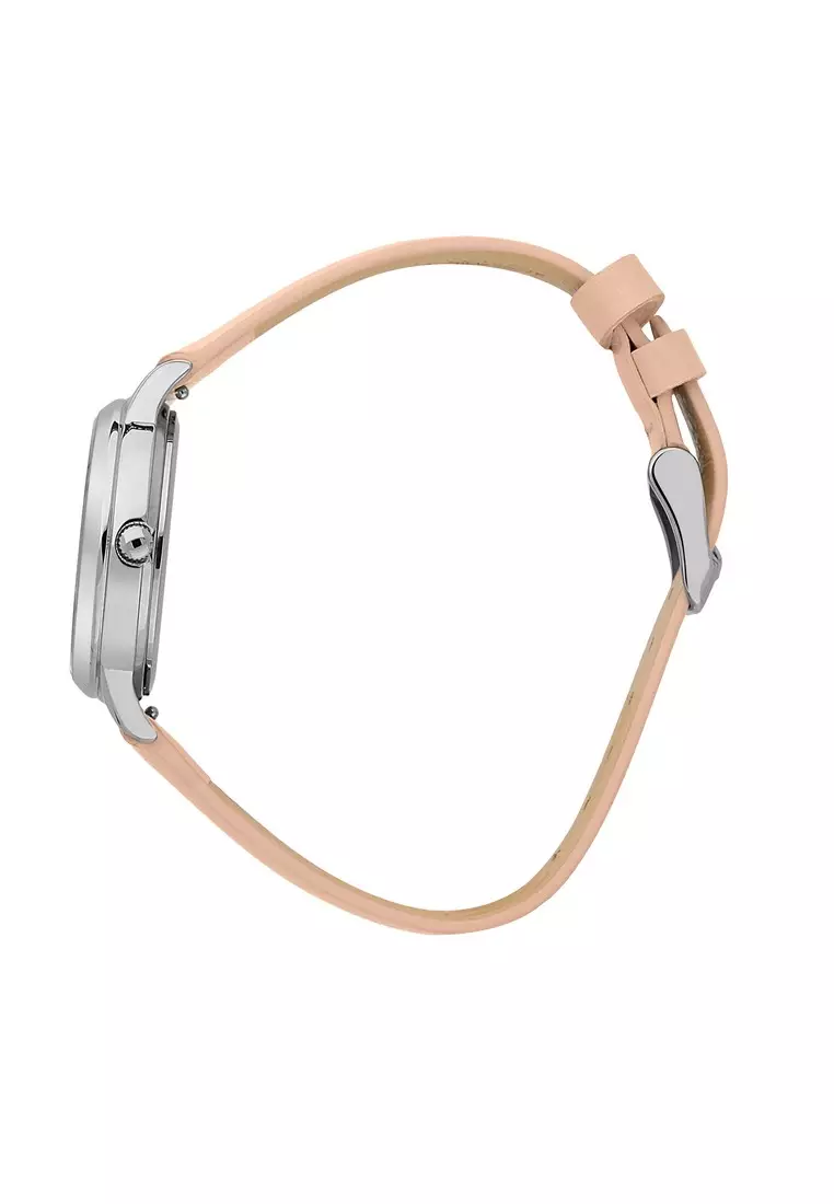 [Sustainable Watch] Oui & Me Fleurette 34mm Women's Recycled Leather Strap Quartz Watch ME010372