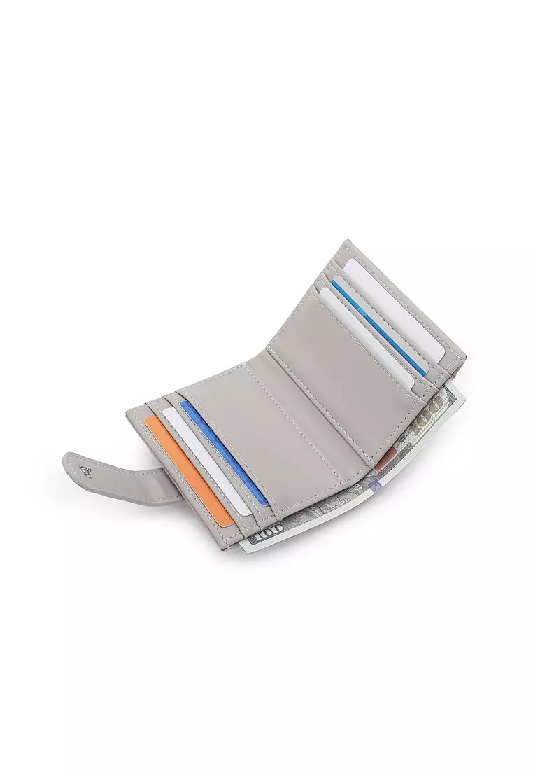 Women's Short Purse / Card Holder - Grey