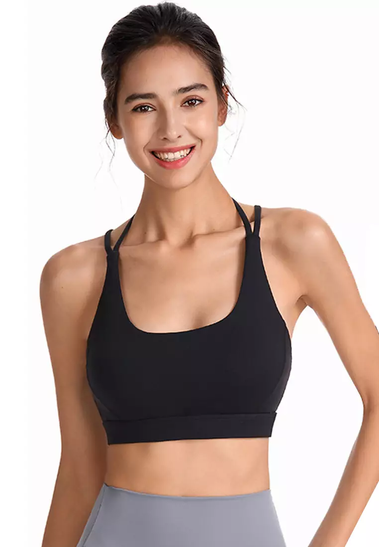 Recycled Square Neck Crop Sports Bra