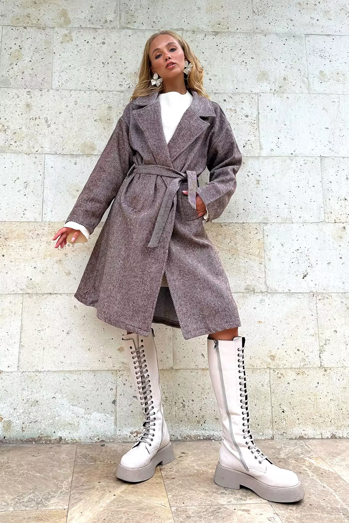 Long Belted Coat