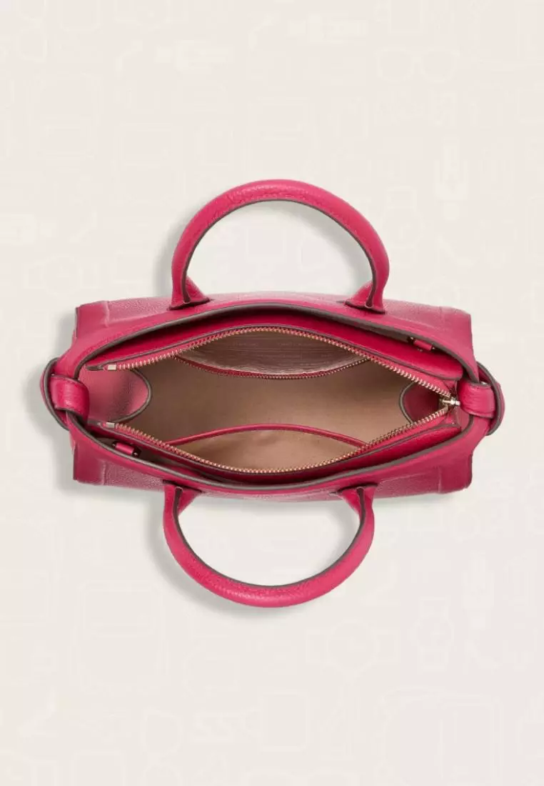 Kate Spade Knott Colorblocked Medium Zip Top Satchel Red