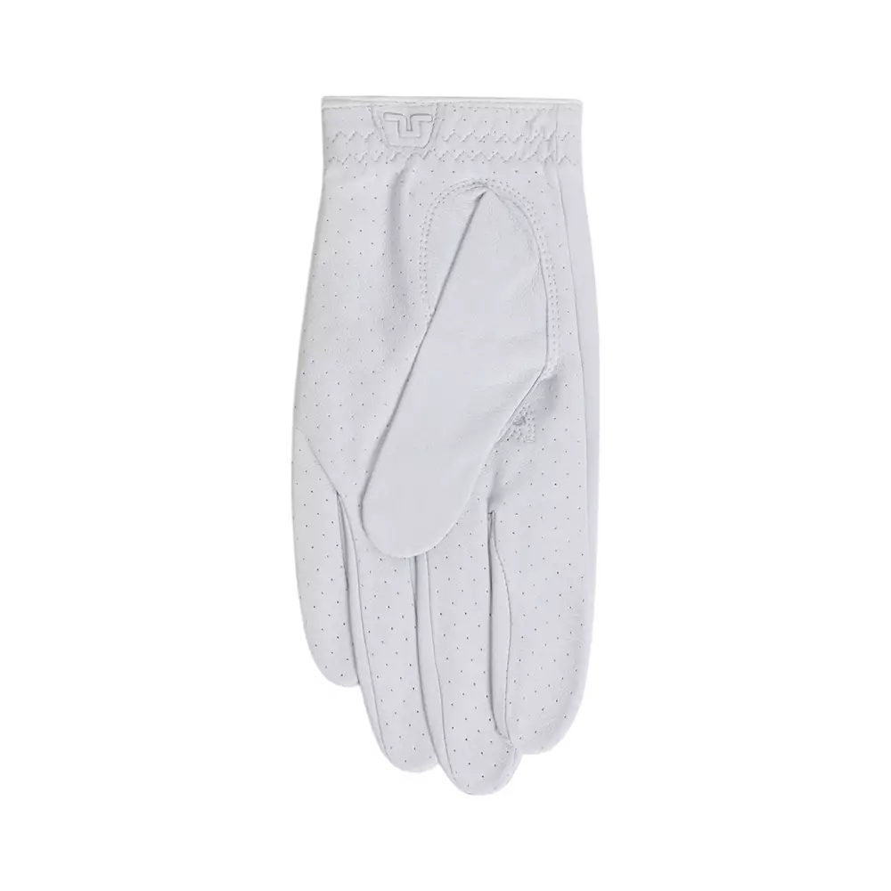 Ron Leather Golf Glove White