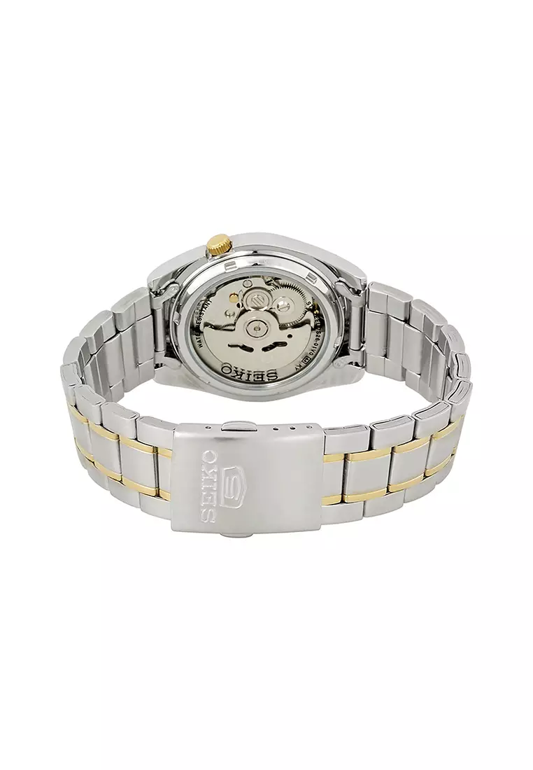 Men's Automatic Watch SNKL47J Silver and Gold Stainless Steel Strap