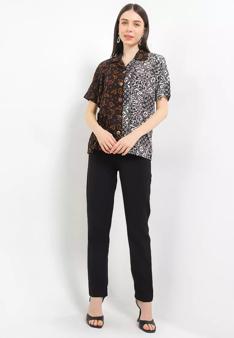 Nawari Blouse Shirt Batik Cap