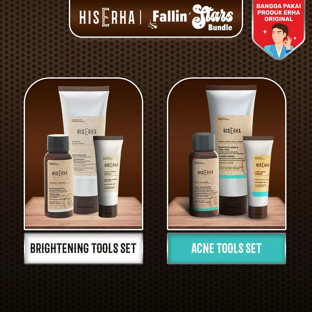 His Erha Brightening Tools - Paket Perawatan Wajah Pria
