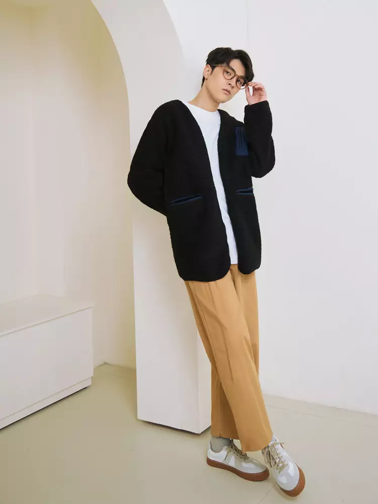 Pure Cotton Straight Casual Pants [KL1445]