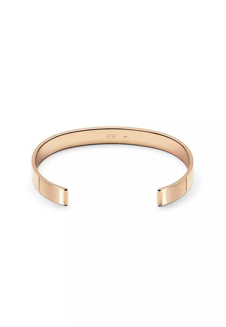 Line Cuff Polished Rose Gold 7mm - Unisex Bracelet for women and men stainless steel Bracelet DW Official Authentic Original gelang tangan perempuan lelaki DW