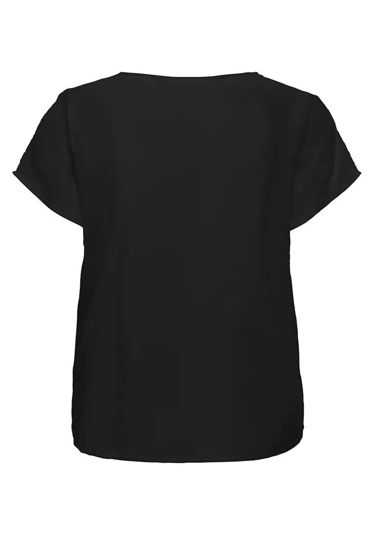 Short Sleeves Woven Top