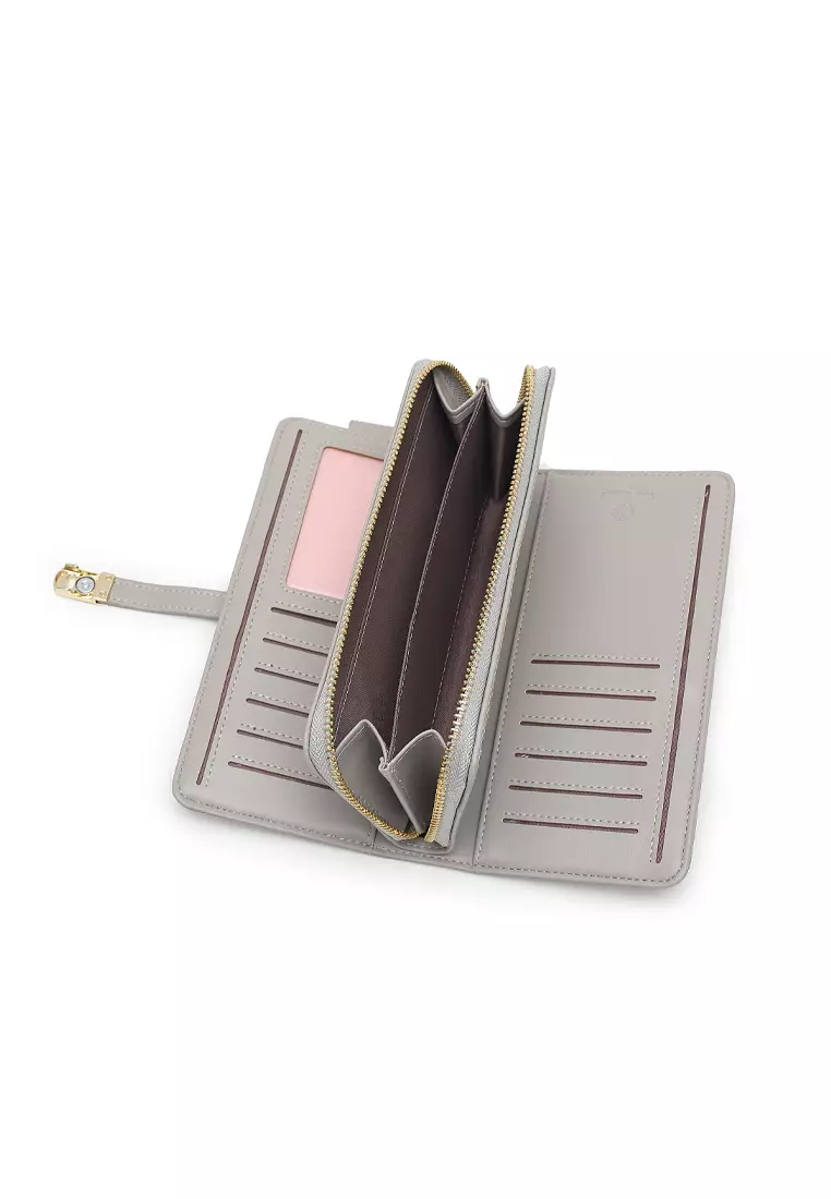 Women's Long Purse / Wallet (Dompet Panjang Wanita) - Abu-Abu