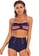 LYCKA blue LAX3034-European Style Lady Two-Piece Swimsuit-Blue 7E337US4A69F01GS_1
