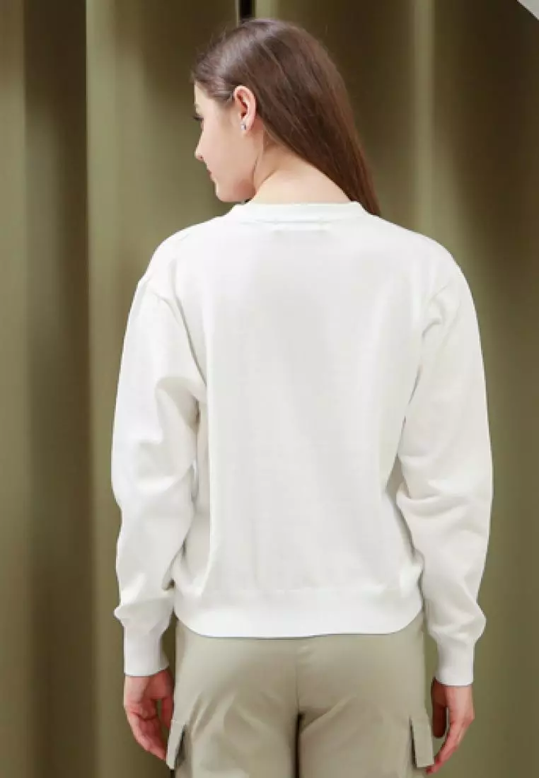 Bear Hugs Cardigan in White